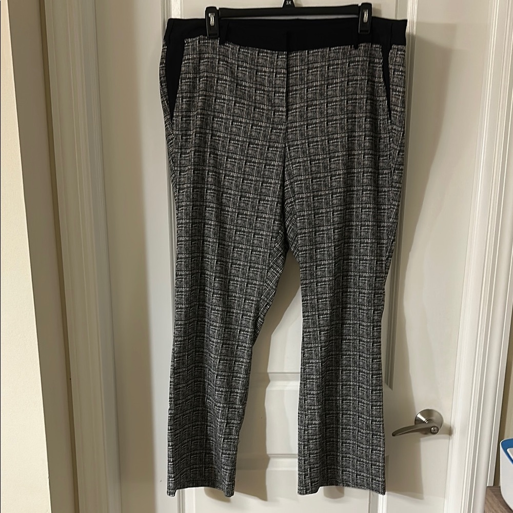 Lane Bryant Black and Gray Trousers for Everyday Elegance